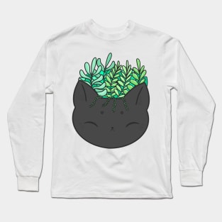 Cat head planter Long Sleeve T-Shirt